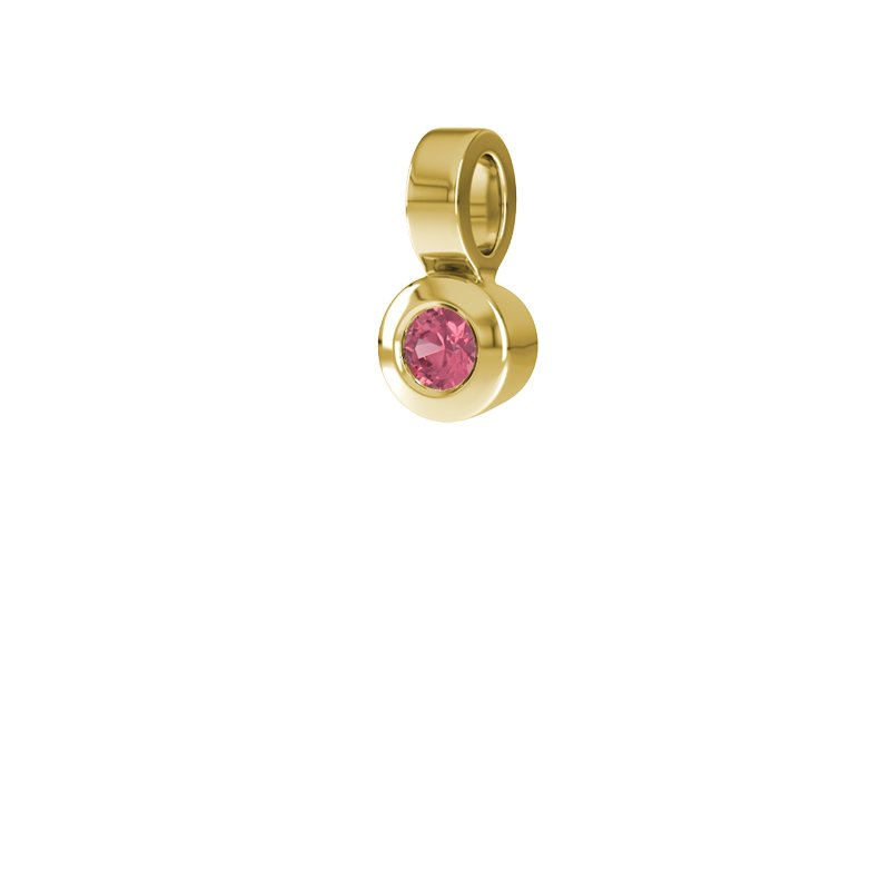 Rubin Gelbgoldhalskette Abu Dhabi, Gelbgold 375, von vorn