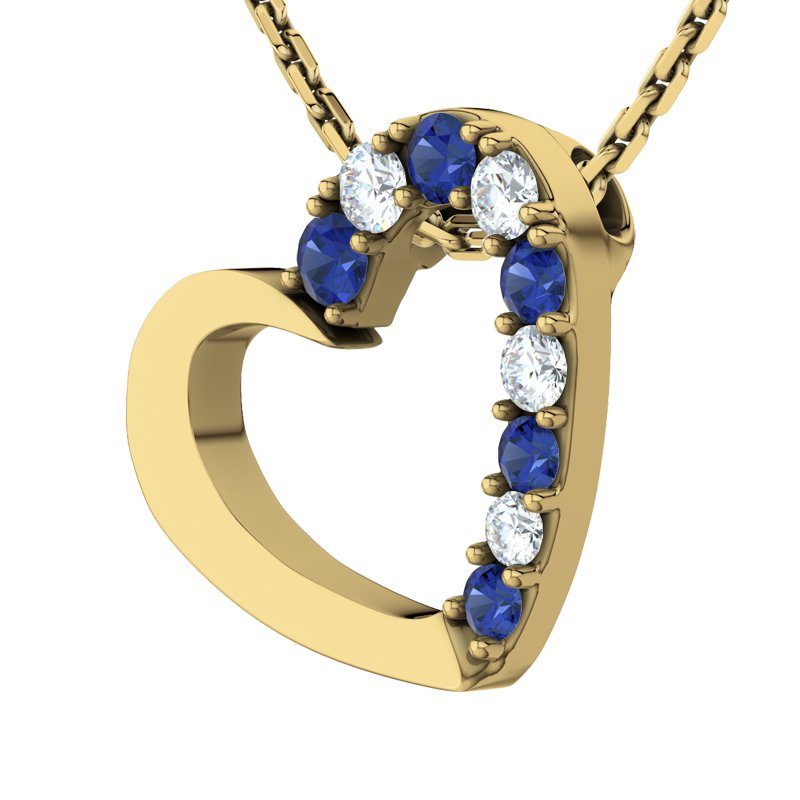 Diamanthalskette Barbara, Gelbgold 585, von vorn
