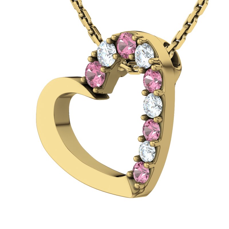 Diamanthalskette Barbara, Gelbgold 585, von vorn