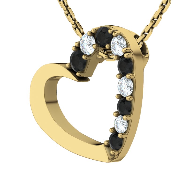 Diamanthalskette Barbara, Gelbgold 585, von vorn