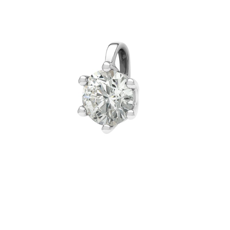 Diamanthalskette Bari, Sterlingsilber 925, von vorn