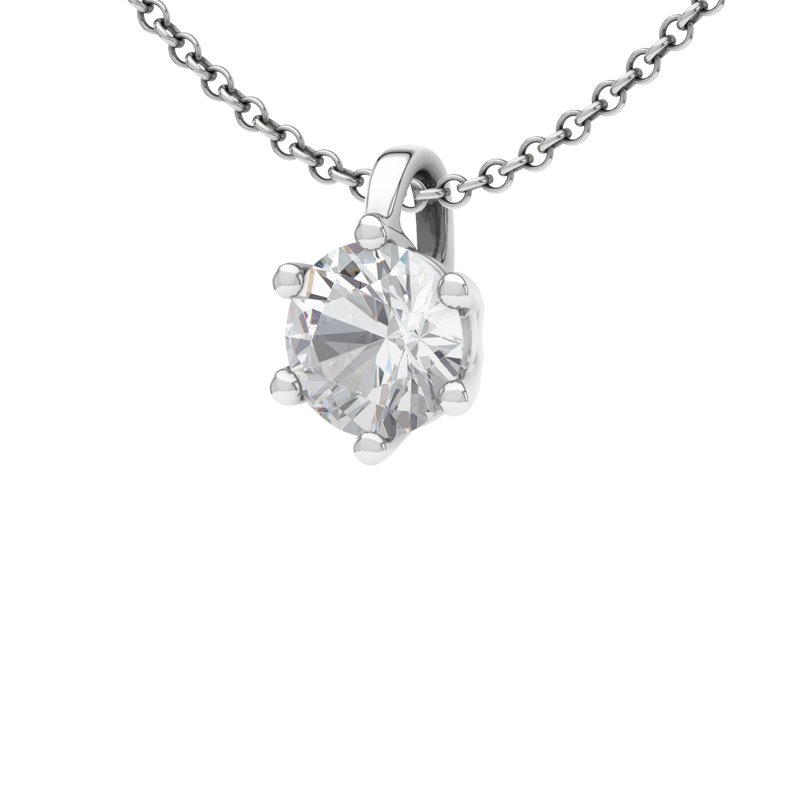 Zirkonia Sterlingsilberhalskette Bari, Sterlingsilber 925, von vorn
