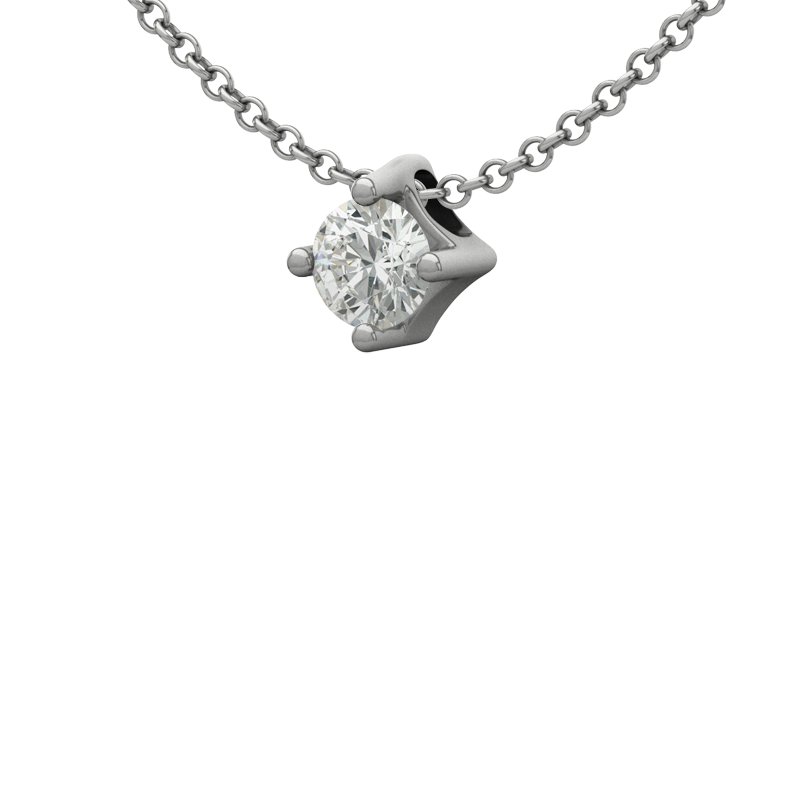 Diamanthalskette Bristol, Sterlingsilber 925, von vorn