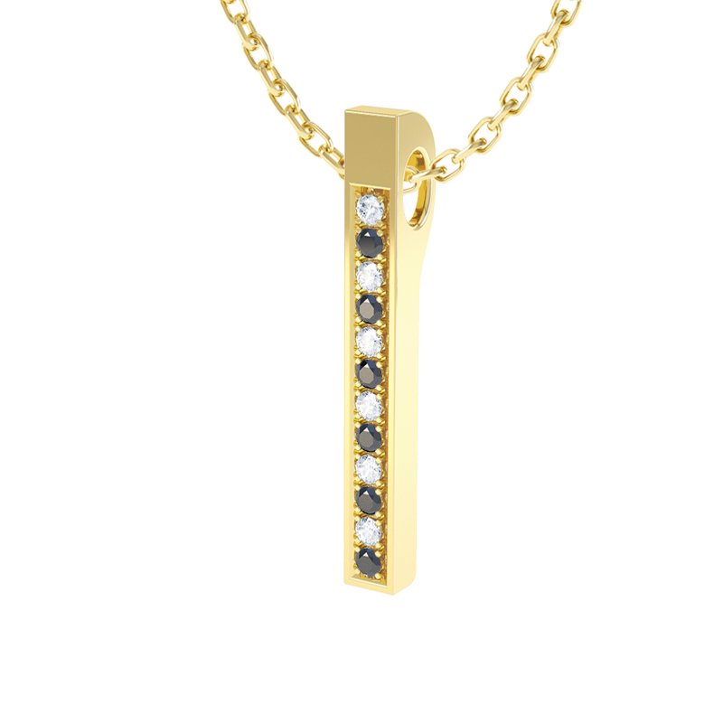Diamanthalskette Iris, Gelbgold 585, von vorn