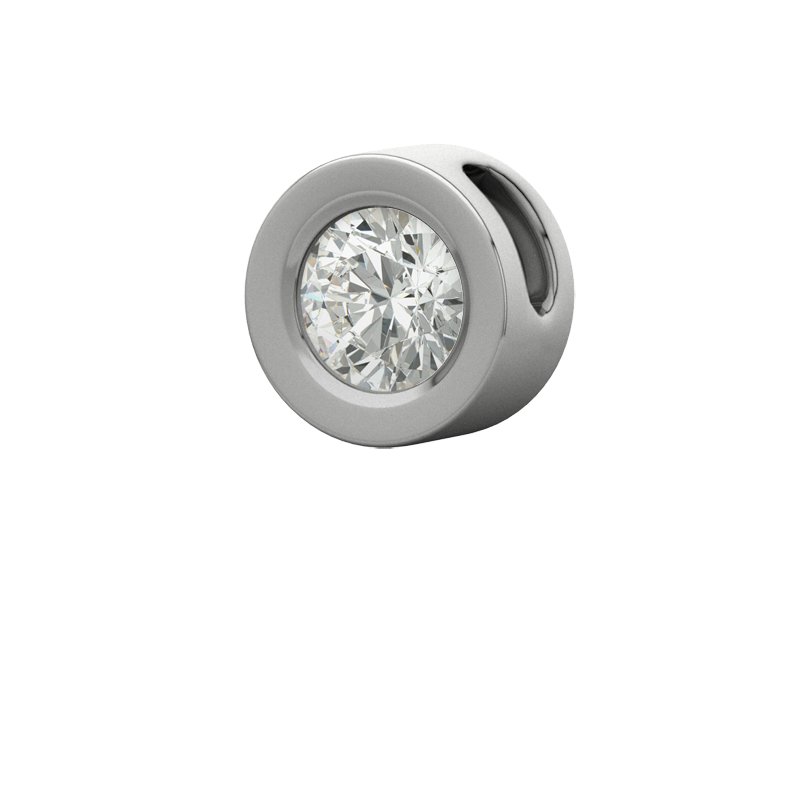 Diamanthalskette Lampang, Sterlingsilber 925, von vorn