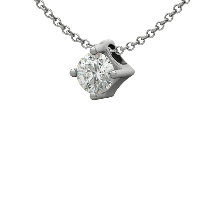 Diamanthalskette Lissabon, Sterlingsilber 925, von vorn