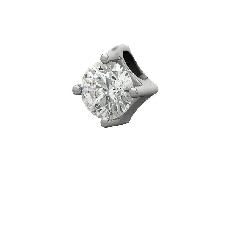 Diamanthalskette Luton, Sterlingsilber 925, von vorn