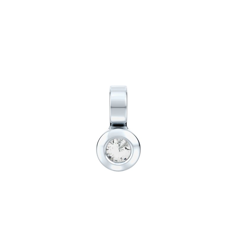 Diamanthalskette Málaga, Sterlingsilber 925, von vorn