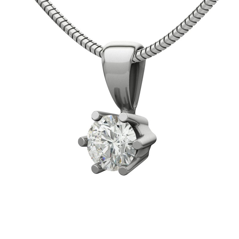 Diamanthalskette Oviedo, Sterlingsilber 925, von vorn