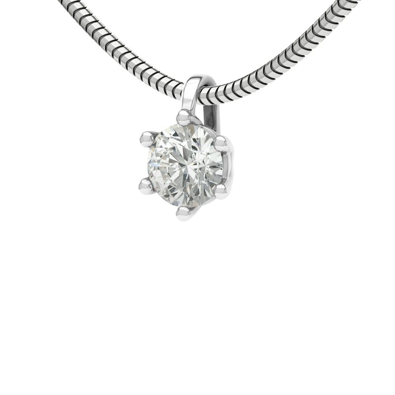 Diamanthalskette Palermo, Sterlingsilber 925, von vorn