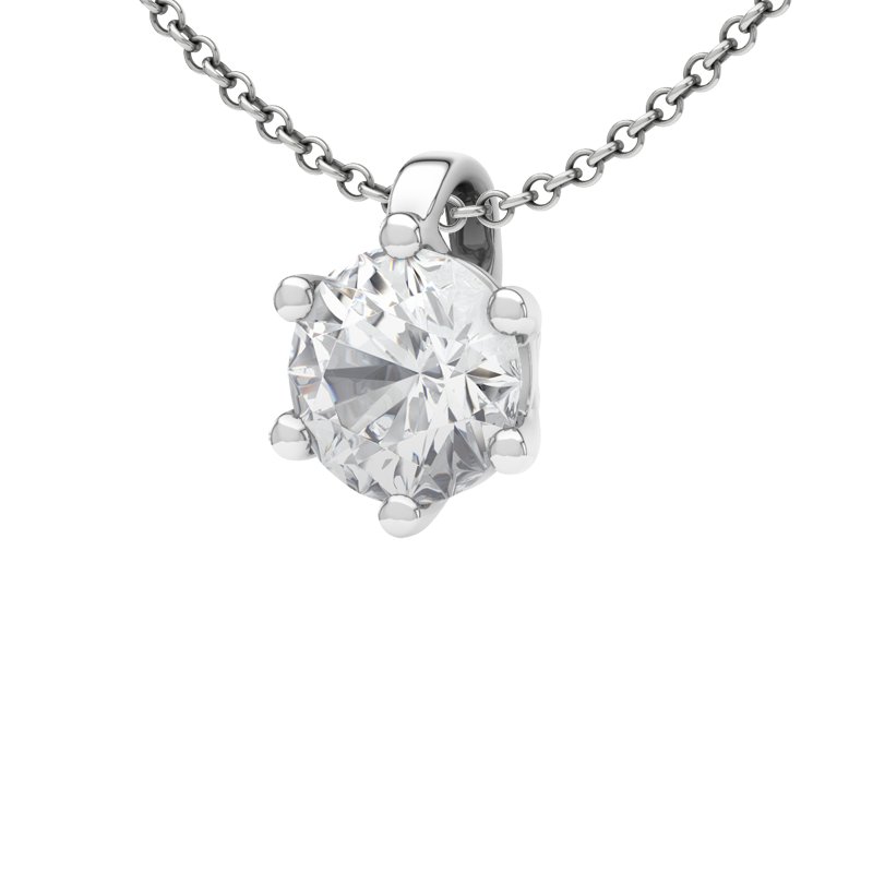 Zirkonia Sterlingsilberhalskette Sassari, Sterlingsilber 925, von vorn
