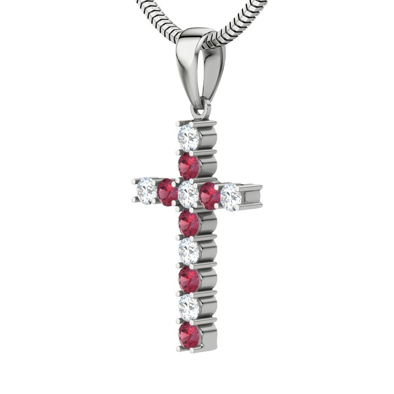 Diamanthalskette Shelly, Sterlingsilber 925, von vorn