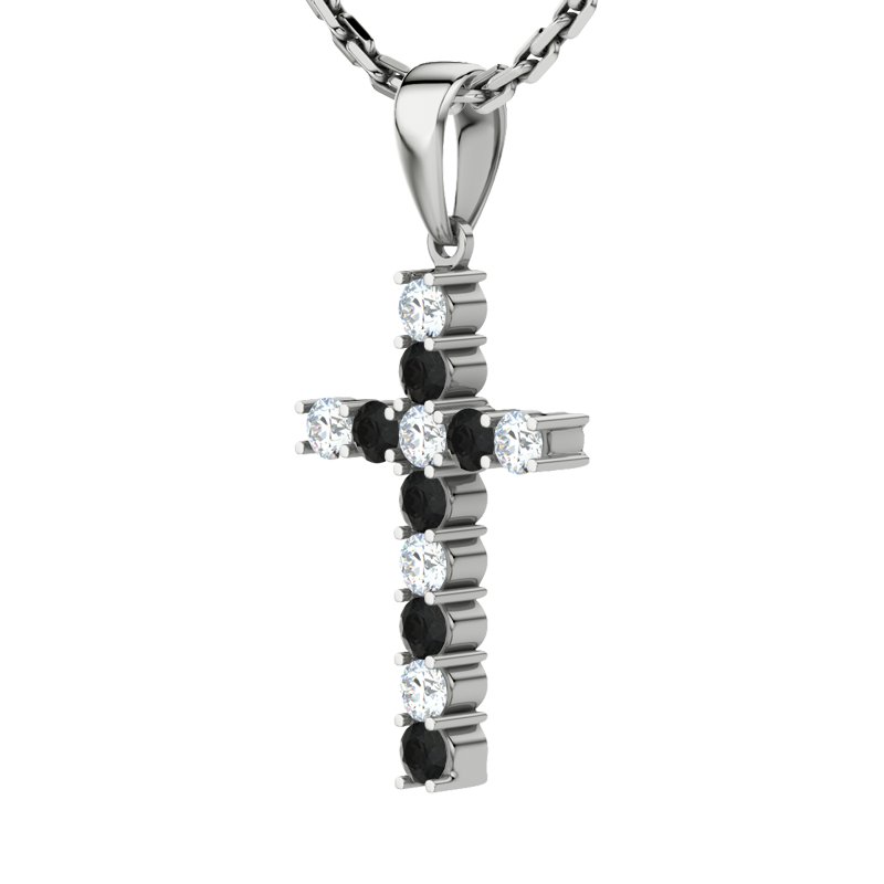 Diamanthalskette Shelly, Weißgold 585, von vorn