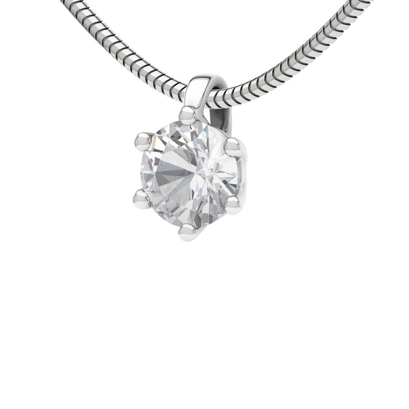 Zirkonia Sterlingsilberhalskette Siena, Sterlingsilber 925, von vorn