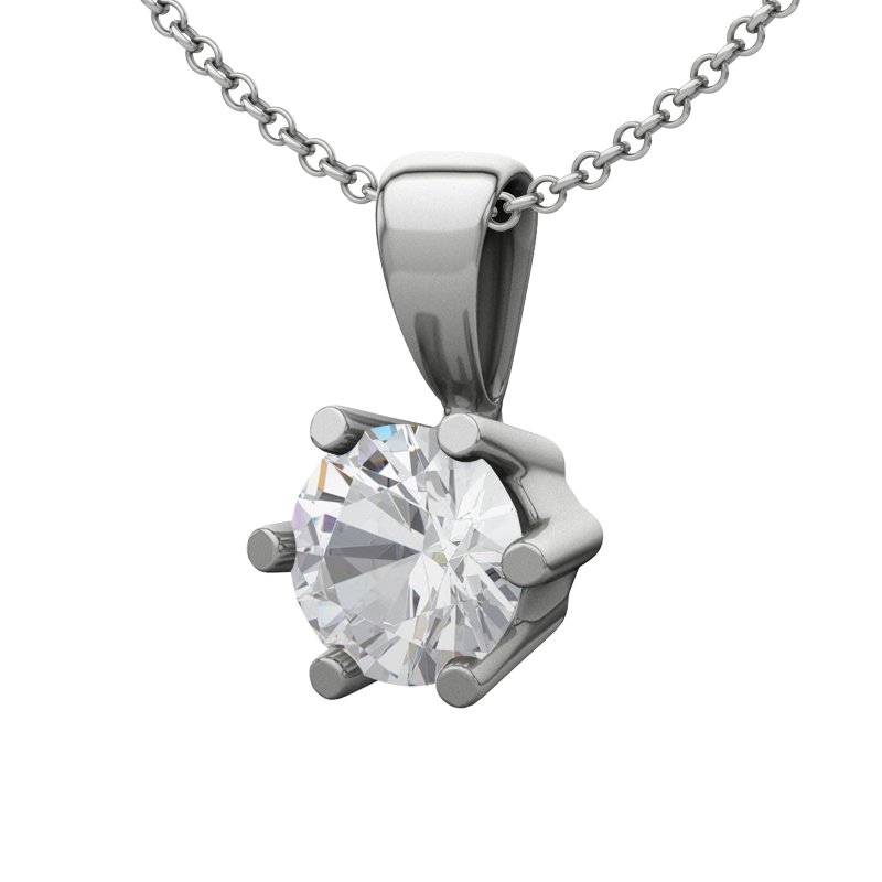 Zirkonia Sterlingsilberhalskette Siero, Sterlingsilber 925, von vorn