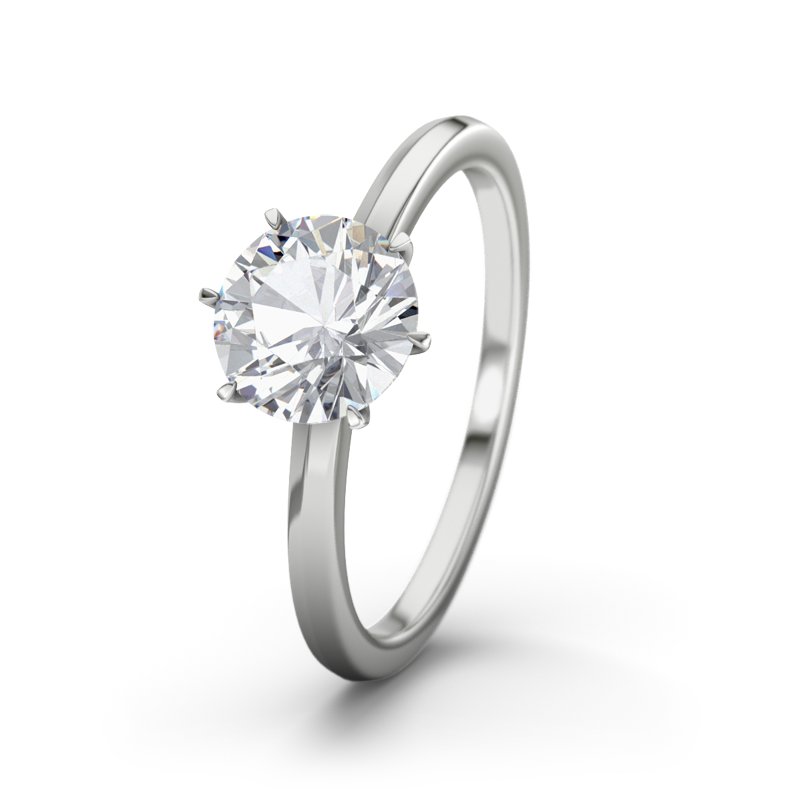 Zirkonia Sterlingsilberring Alhambra, Sterlingsilber 925, von vorn