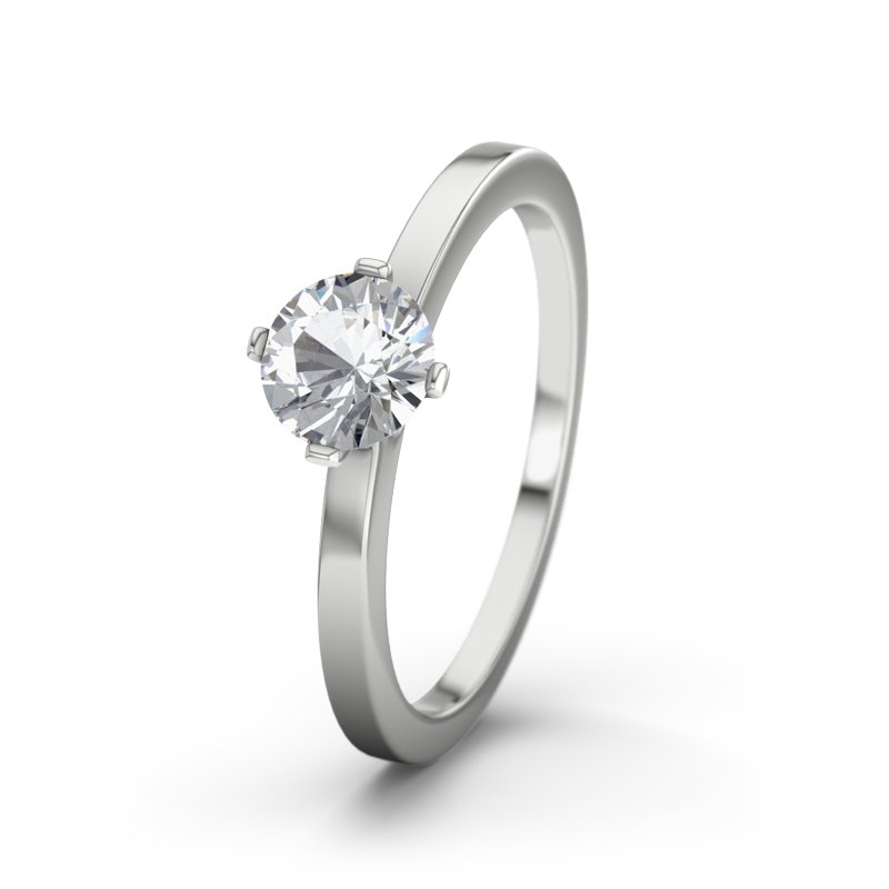 Zirkonia Sterlingsilberring Amman, Sterlingsilber 925, von vorn