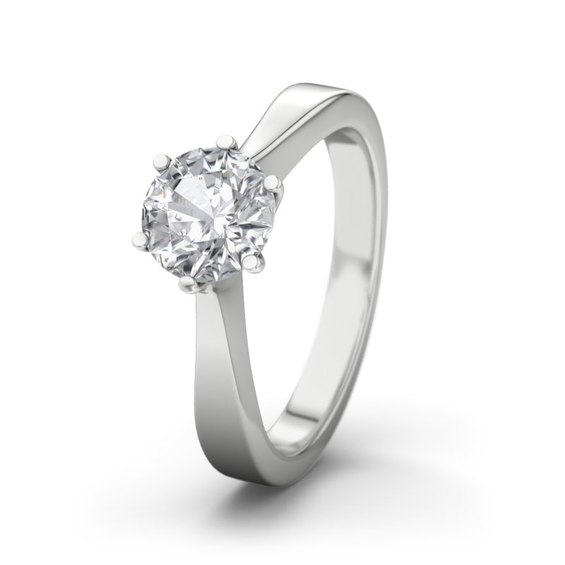 Zirkonia Sterlingsilberring Arizona, Sterlingsilber 925, von vorn