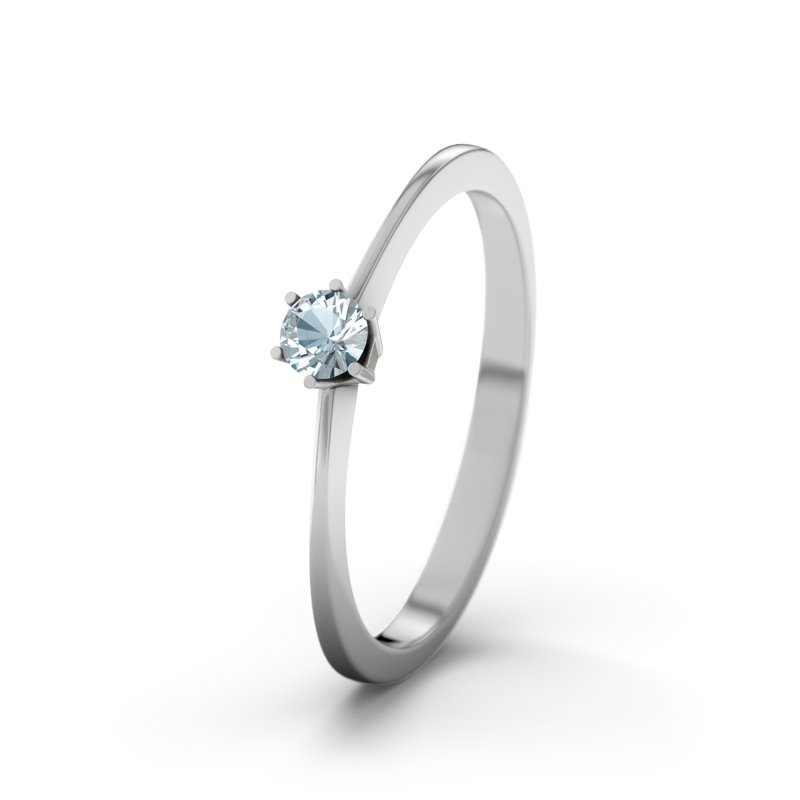 Goldband 50 Mm 9 Karat Weißgold Hochzeitsring – D-förmig, 5 Mm Breite, Für Damen & Herren Elma Jewellery Ring