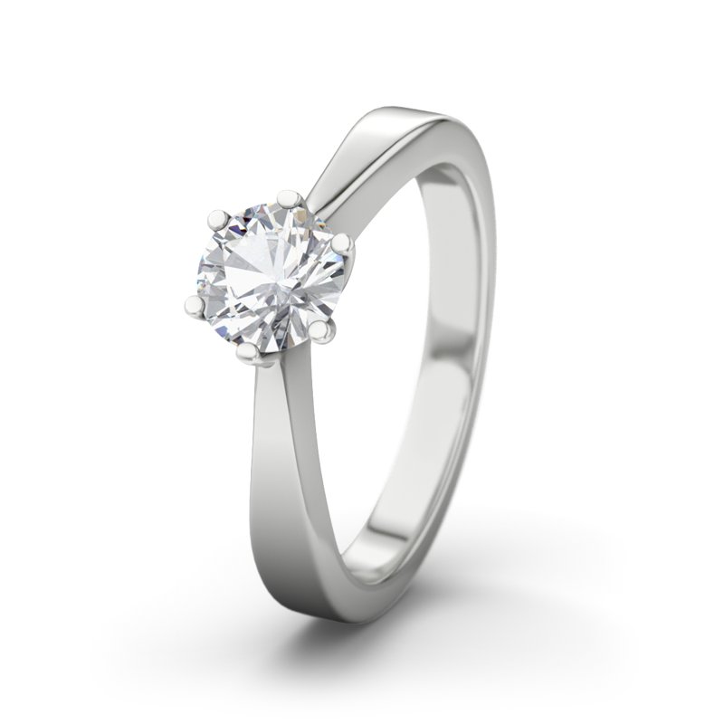 Zirkonia Sterlingsilberring Cannes, Sterlingsilber 925, von vorn
