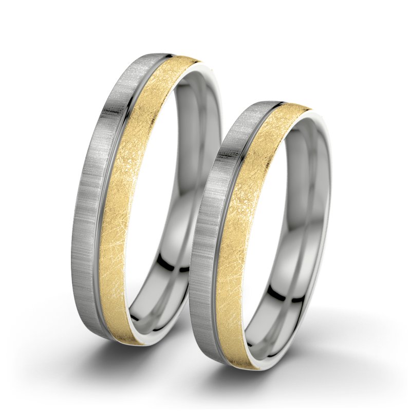 Kein Stein Platinum quermattring Catherine F4, Platinum 600 quermatt, von vorn
