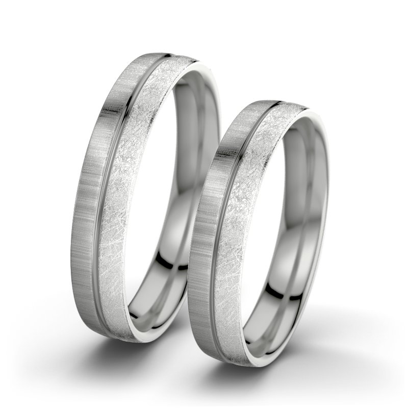 Kein Stein Platinum quermattring Catherine F4, Platinum 600 quermatt, von vorn