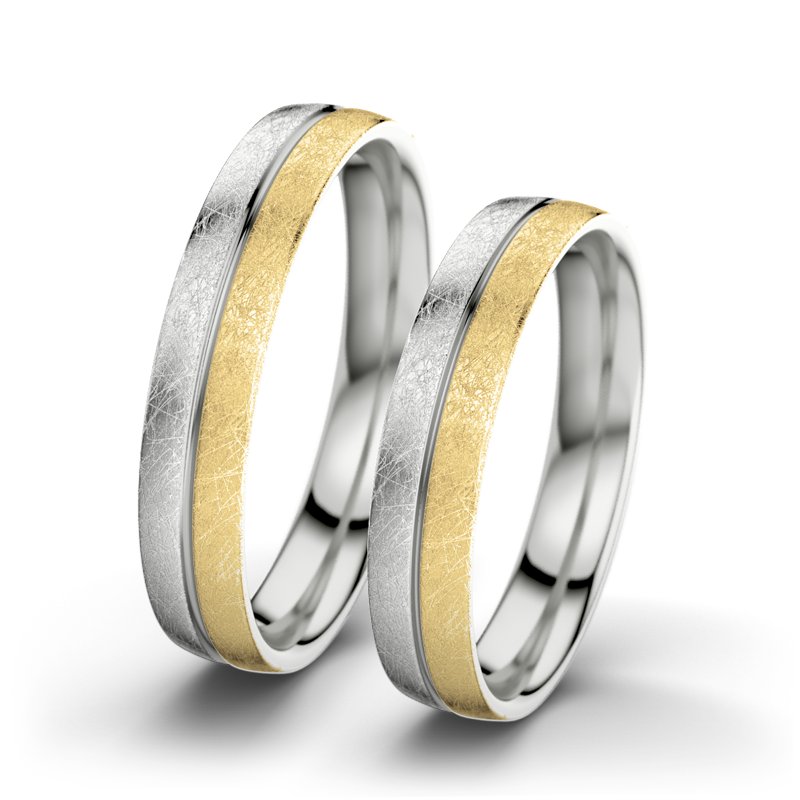 Kein Stein Sterlingsilber eismattring Catherine F4, Sterlingsilber 925 eismatt, von vorn