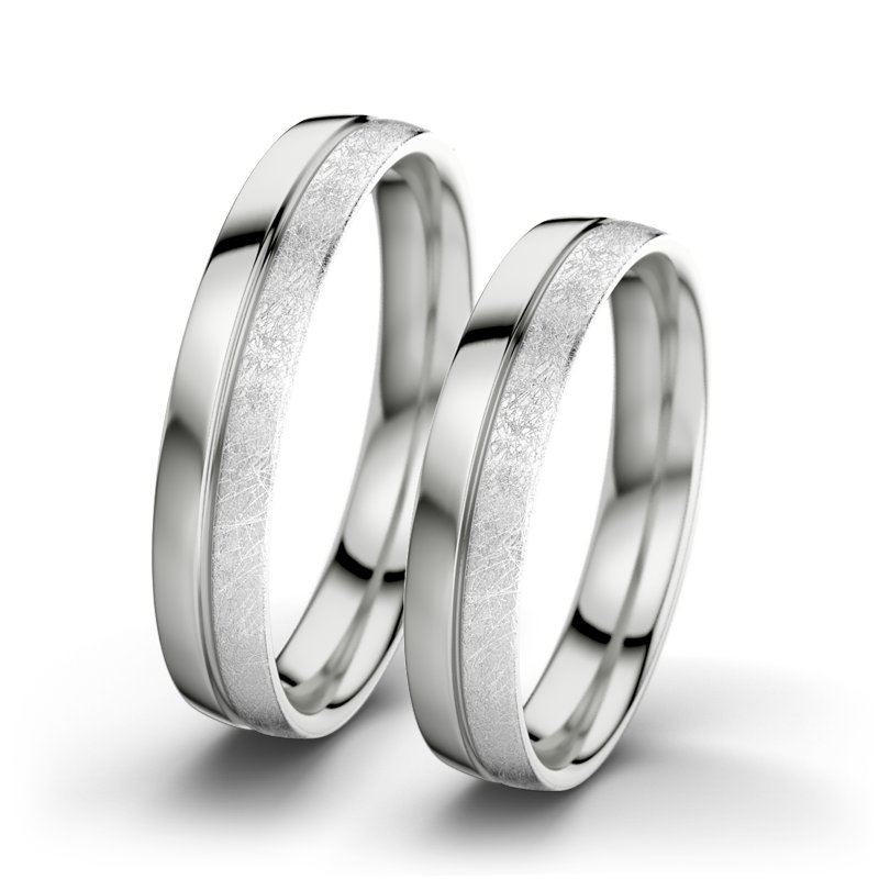 Kein Stein Sterlingsilber poliertring Catherine F4, Sterlingsilber 925 poliert, von vorn