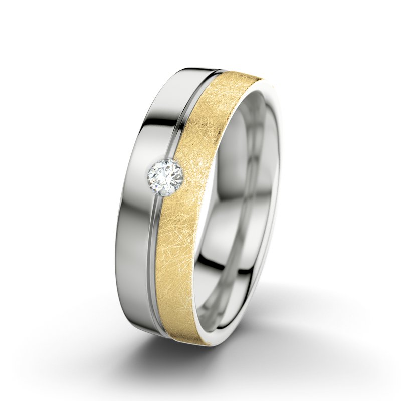 Diamantring Catherine F6, Sterlingsilber 925 poliert, von vorn