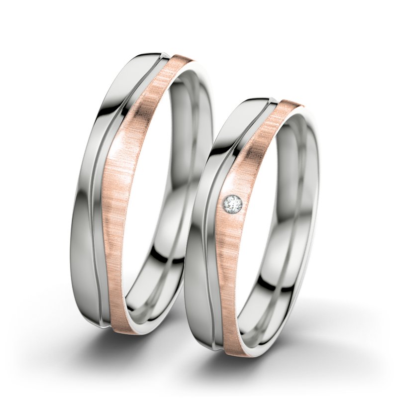 Diamantring Cher F4, Sterlingsilber 925 poliert, von vorn