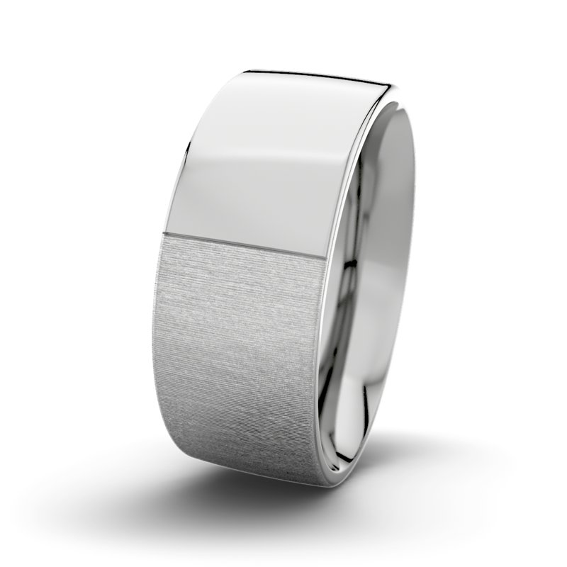 Kein Stein Platinum quermattring David M9 P2, Platinum 600 quermatt, von vorn