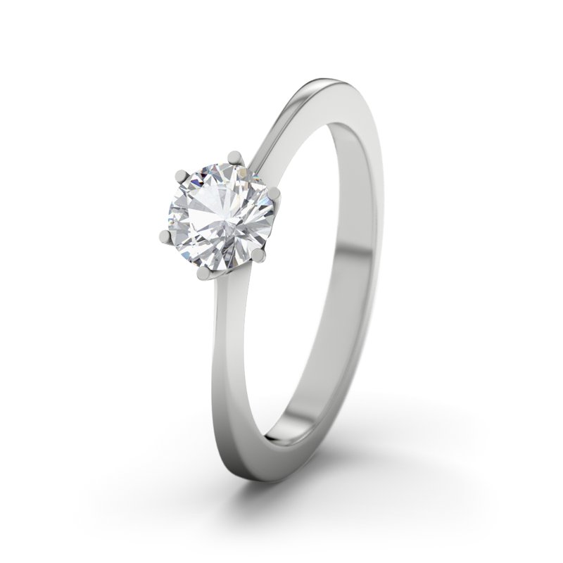 Zirkonia Sterlingsilberring Doha, Sterlingsilber 925, von vorn