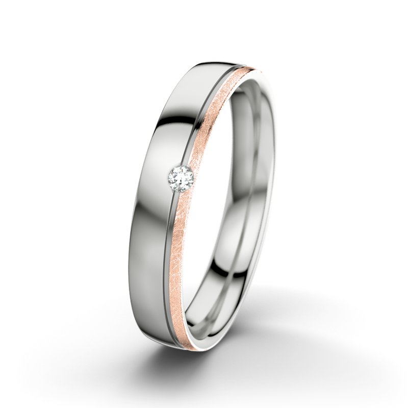 Diamantring Fred M4, Sterlingsilber 925 poliert, von vorn