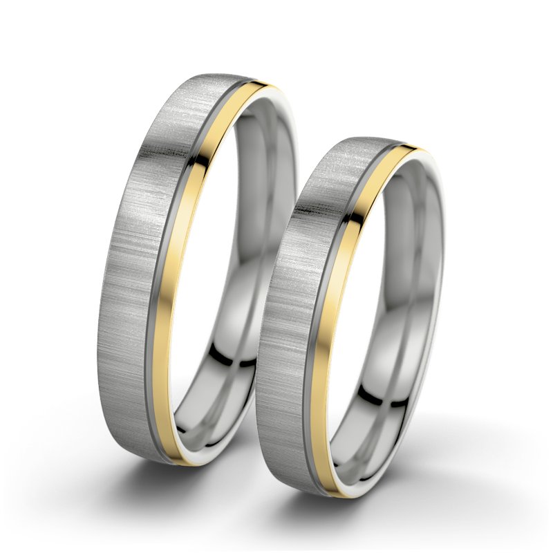 Kein Stein Platinum quermattring Ginger F4, Platinum 600 quermatt, von vorn