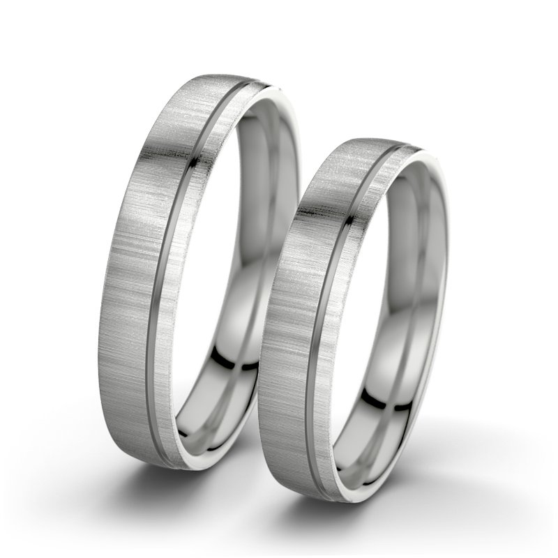 Kein Stein Platinum quermattring Ginger F4, Platinum 600 quermatt, von vorn