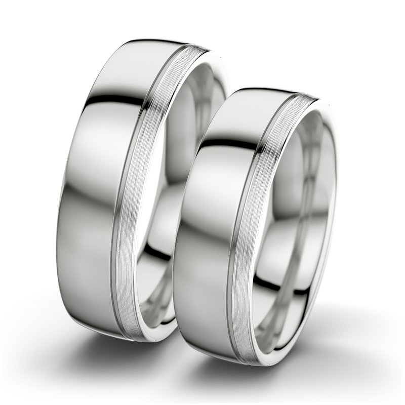 Kein Stein Sterlingsilber poliertring Ginger F6, Sterlingsilber 925 poliert, von vorn