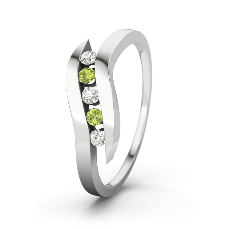 Diamantring Hazel, Sterlingsilber 925, von vorn