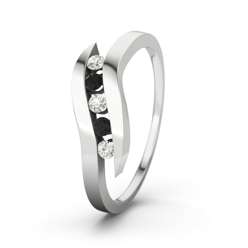 Diamantring Hazel, Sterlingsilber 925, von vorn