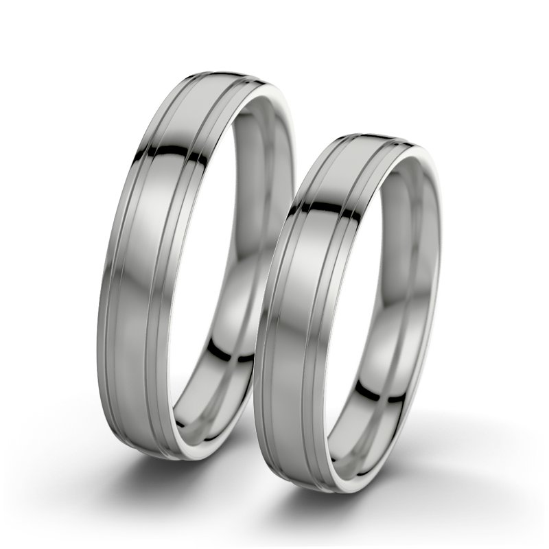 Kein Stein Platinum poliertring Hera F4, Platinum 600 poliert, von vorn