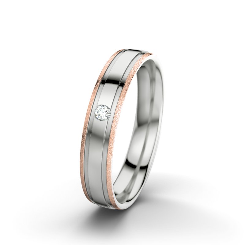 Diamantring Hera F4, Sterlingsilber 925 poliert, von vorn
