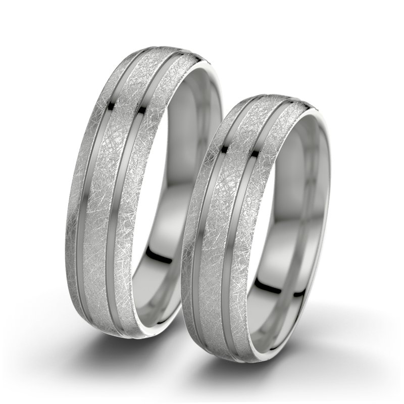 Kein Stein Palladium eismattring Hera F5, Palladium 950 eismatt, von vorn