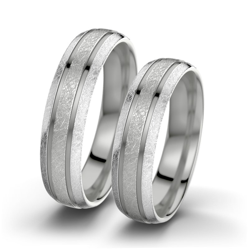 Kein Stein Palladium eismattring Hera F5, Palladium 950 eismatt, von vorn