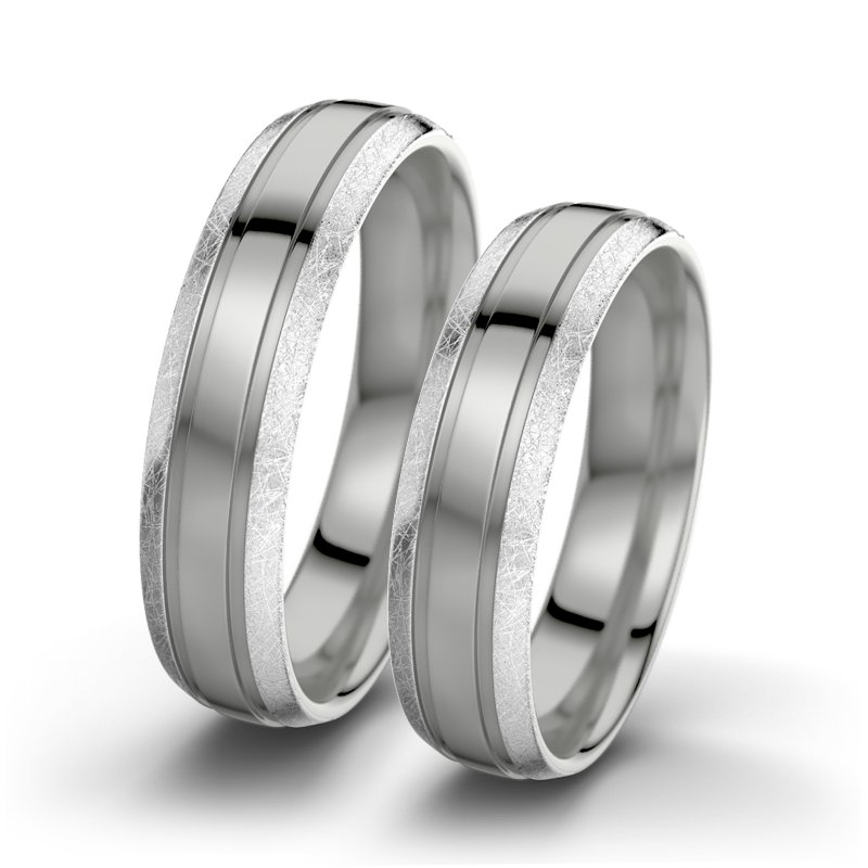 Kein Stein Platinum poliertring Hera F5, Platinum 950 poliert, von vorn