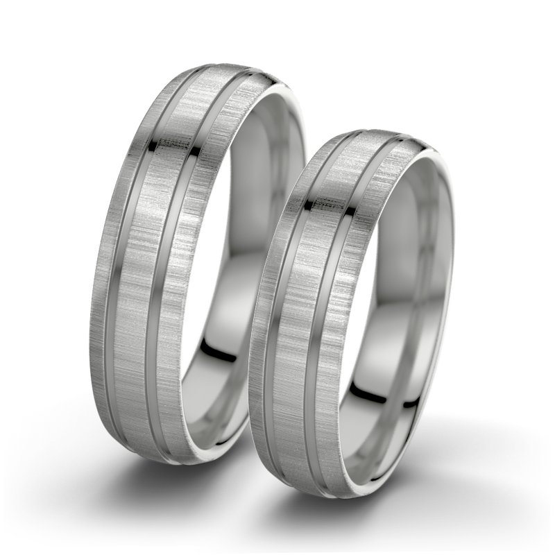 Kein Stein Platinum quermattring Hera F5, Platinum 600 quermatt, von vorn
