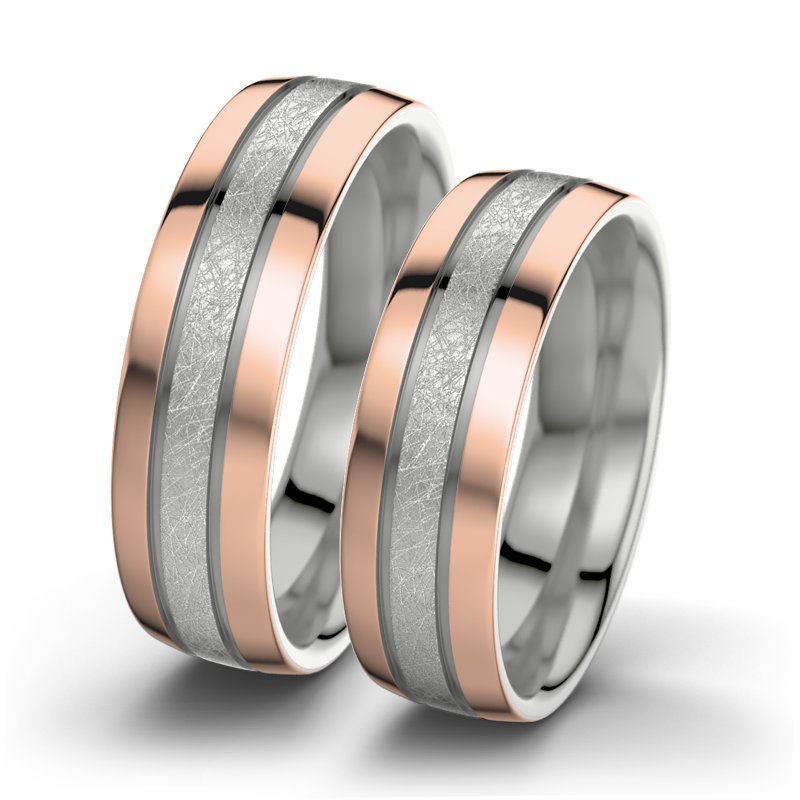 Kein Stein Palladium eismattring Hera F6, Palladium 950 eismatt, von vorn