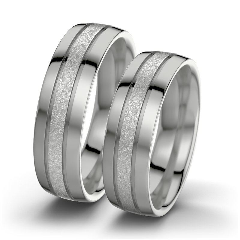 Kein Stein Platinum eismattring Hera F6, Platinum 600 eismatt, von vorn