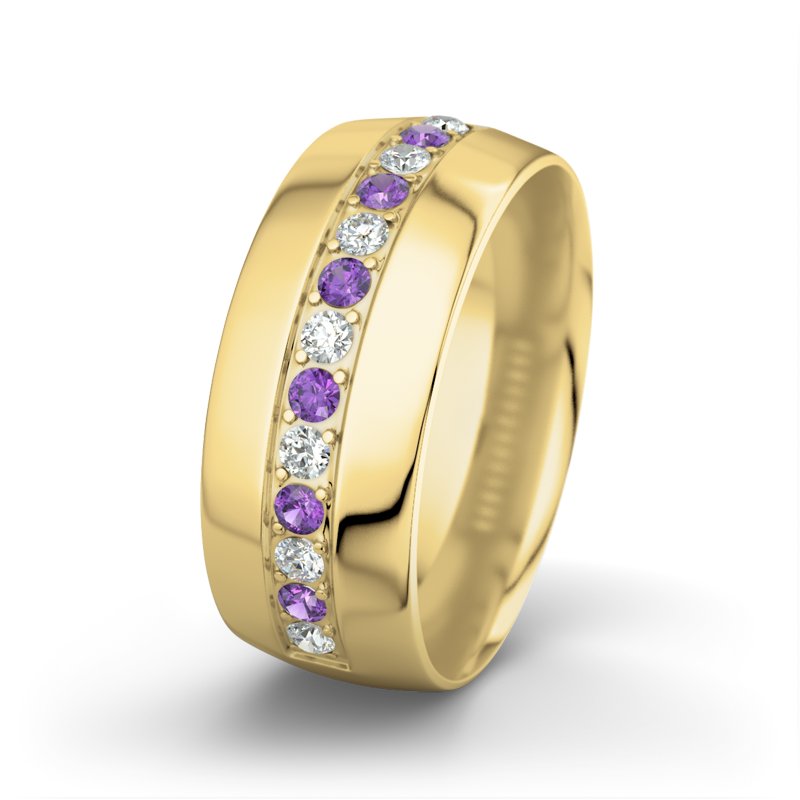 Diamantring Jamie, Gelbgold 585, von vorn