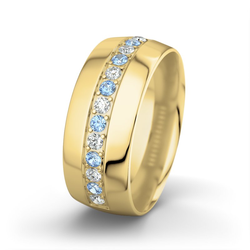 Diamantring Jamie, Gelbgold 585, von vorn