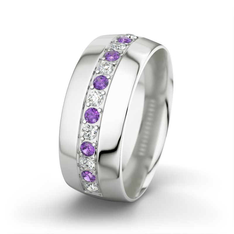 Diamantring Jamie, Sterlingsilber 925, von vorn