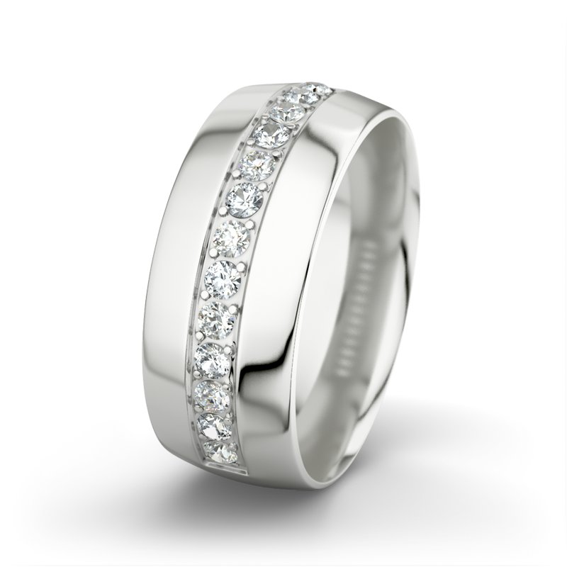 Diamantring Jamie, Sterlingsilber 925, von vorn